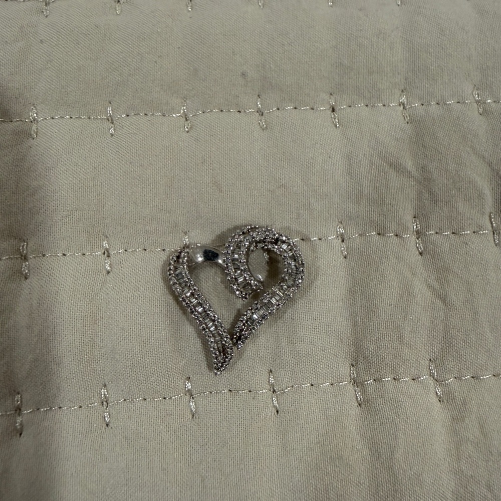 Zales Silver Heart Pendant